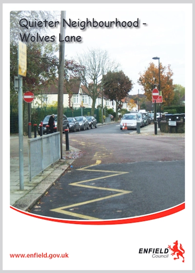 cover of quieter neighbourhoods wolves lane leaflet