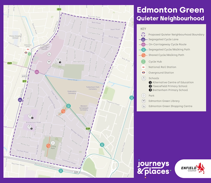 edmonton green quieter neighbourhood blank map