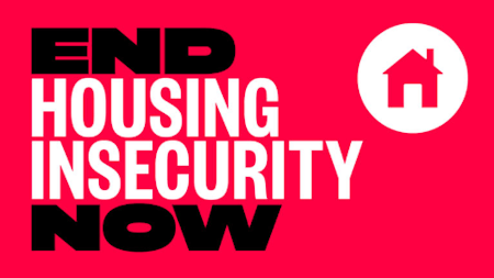 end housing insecurity now logo of big issue campaign