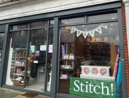 exterior of new stitch shop in hazelwood lane