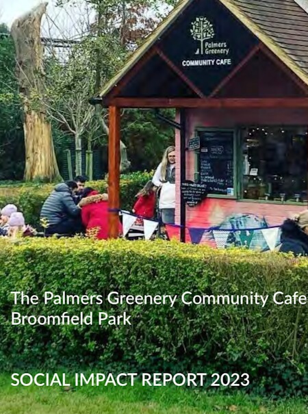 front cover of palmers greenery social impact report 2023