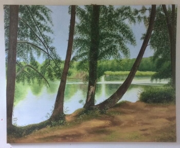grovelands park painting by mary horsfield