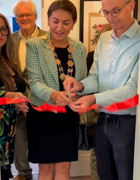 mayor of enfield opens new training room at ruth winston centre