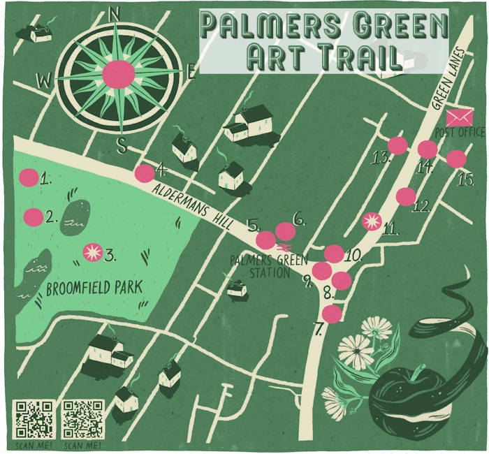 palmers green art trail map