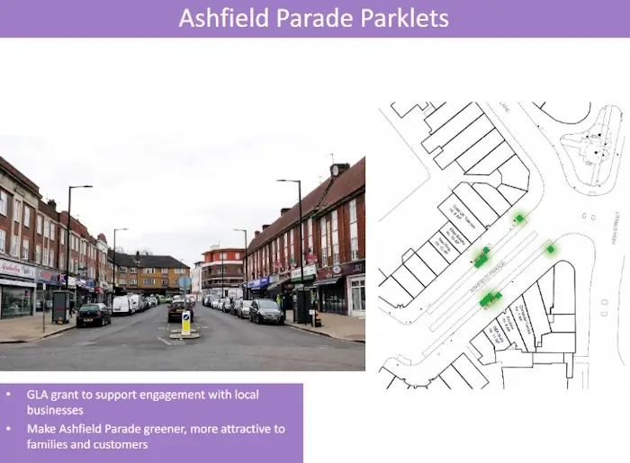 parklets proposed for ashfield parade southgate 1