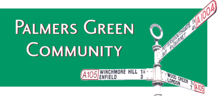 Palmers Green Triangle signpost used as Palmers Green Community Logo