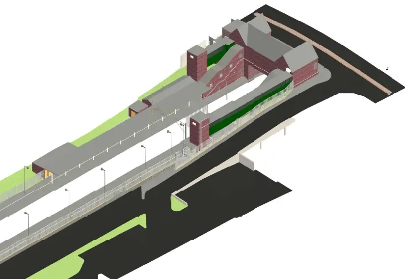 proposed changes to palmers green station view from north west 1