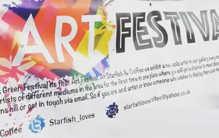 starfish art festival banner