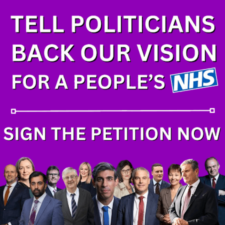 tell politicians back our vision for a peoples nhs