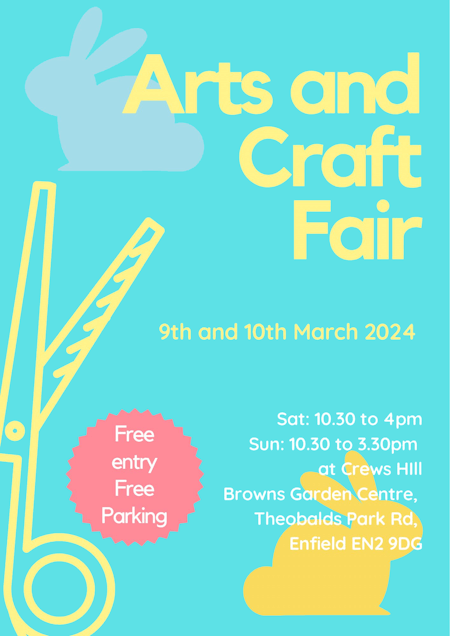 poster or flyer advertising event Shed Load of Crafts: Monthly Art & Craft Fair
