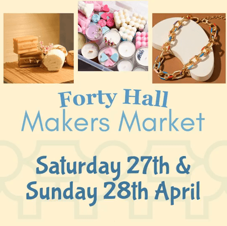 poster or flyer advertising event Forty Hall Makers Market