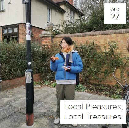 poster or flyer advertising event Field recording workshop and heritage walk: Local Pleasures, Local Treasures