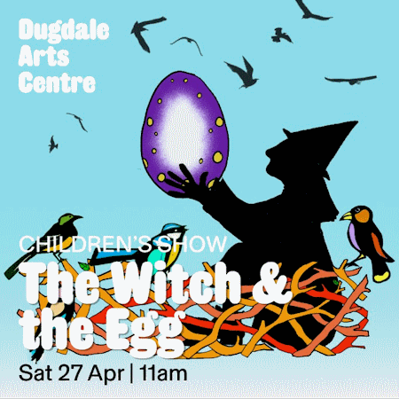 poster or flyer advertising event Children\'s show: The Witch and the Egg