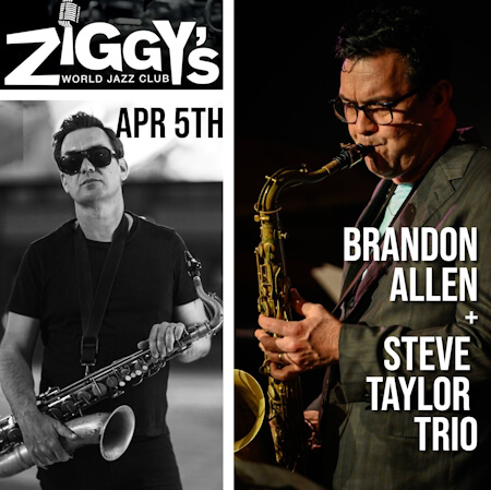 poster or flyer advertising event Ziggy\'s World Jazz Club
