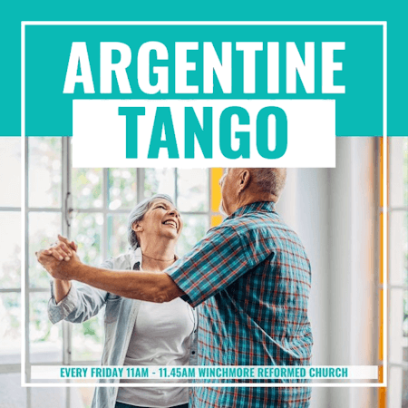 poster or flyer advertising event Active Enfield: Argentine Tango (for older adults)