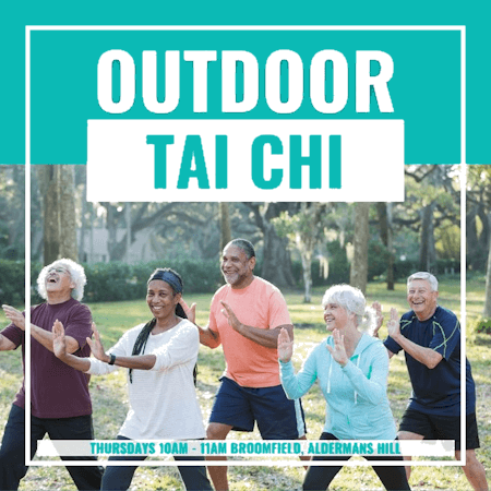 poster or flyer advertising event Tai Chi in Broomfield Park - week 1 of 6-week course