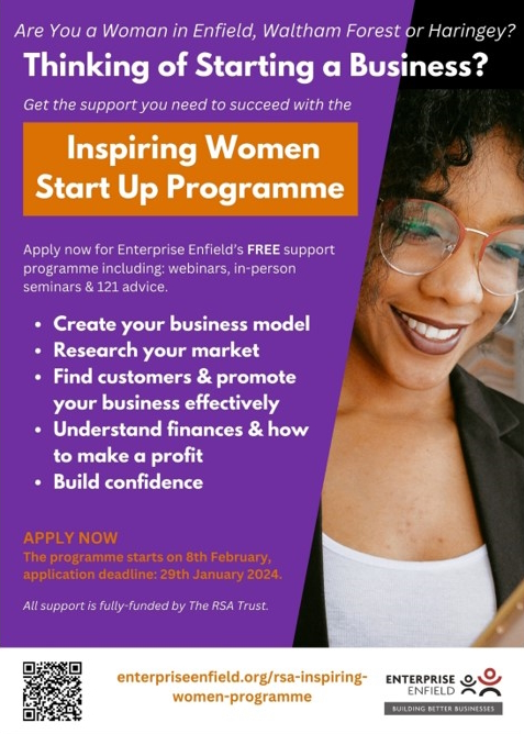 inspiring women start up programme