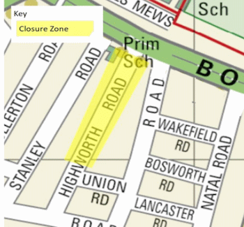 map of bowes school street
