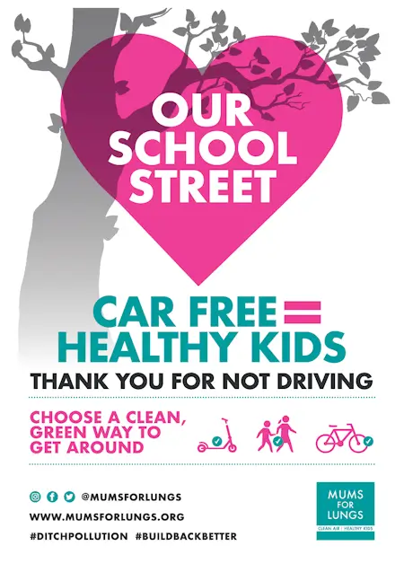 mums for lungs our school street flyer