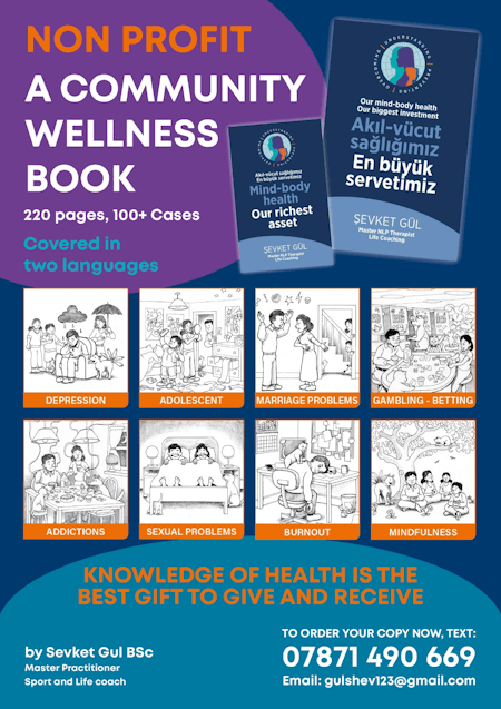 non profit community wellness book poster