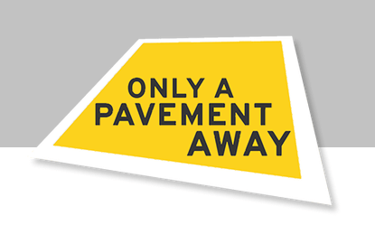 only a pavement away logo