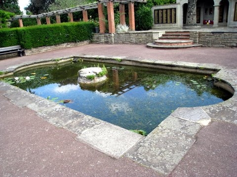 Broomfield Remembrance Garden pond Feb 2017